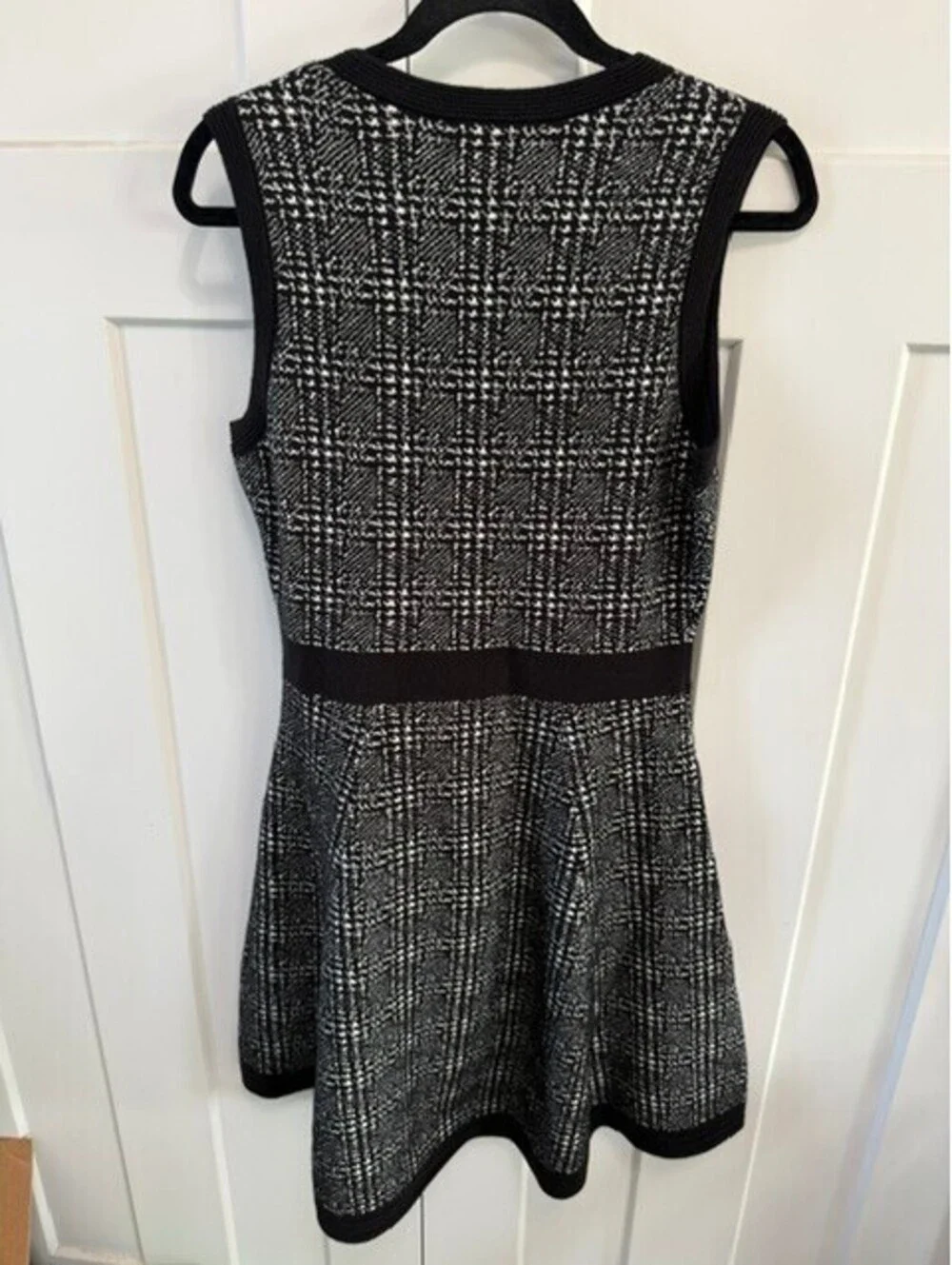 NWOT Kate Spade out West mod plaid knit wool blend soft dress size Small